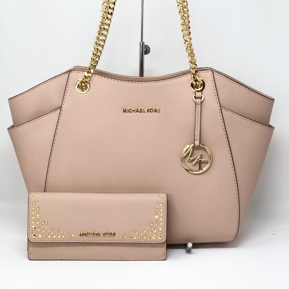 2pcs NWT Michael Kors jet set chain handbag&wallet - Picture 8 of 8